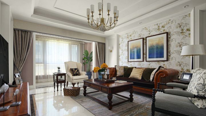 特變世紀廣場現(xiàn)代美式裝修案例